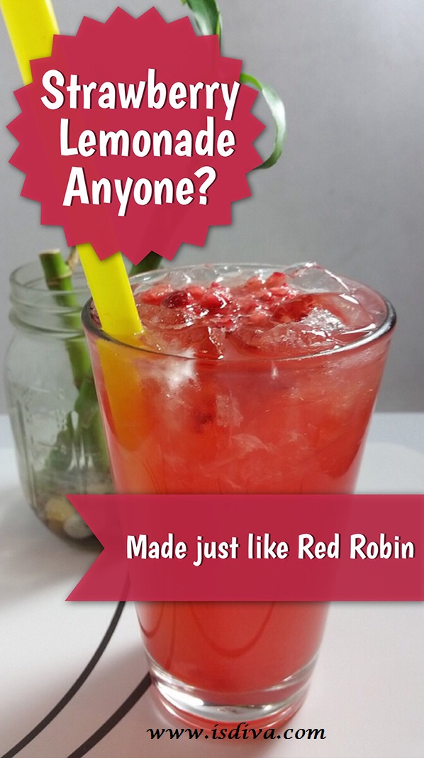 Copycat Sweet-Tart Strawberry Lemonade (Red Robin Strawberry Lemonade)