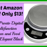 Ozeri Pronto Digital Multifunction Kitchen and Food Scale, Elegant Black – Under $13
