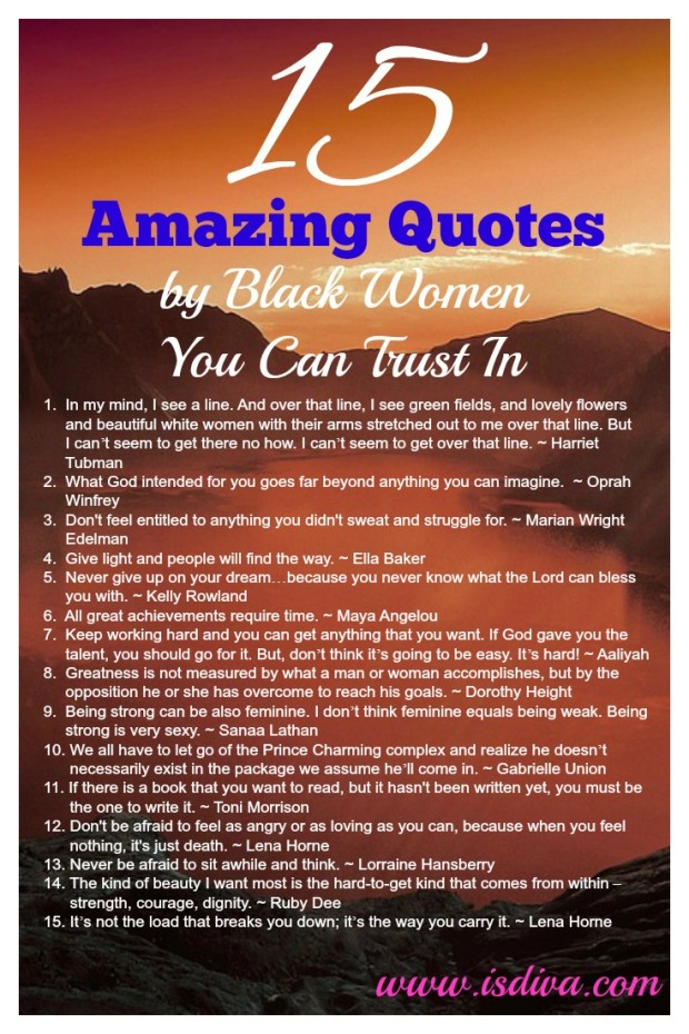 15 Amazing Quotes by Black Women You Can Trust