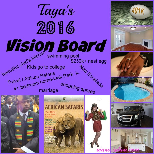 Bring in the new year's right with your own vision or dream board. Know what you want and own it. Seeing is believing! Create your own 2016 dream and vision board.